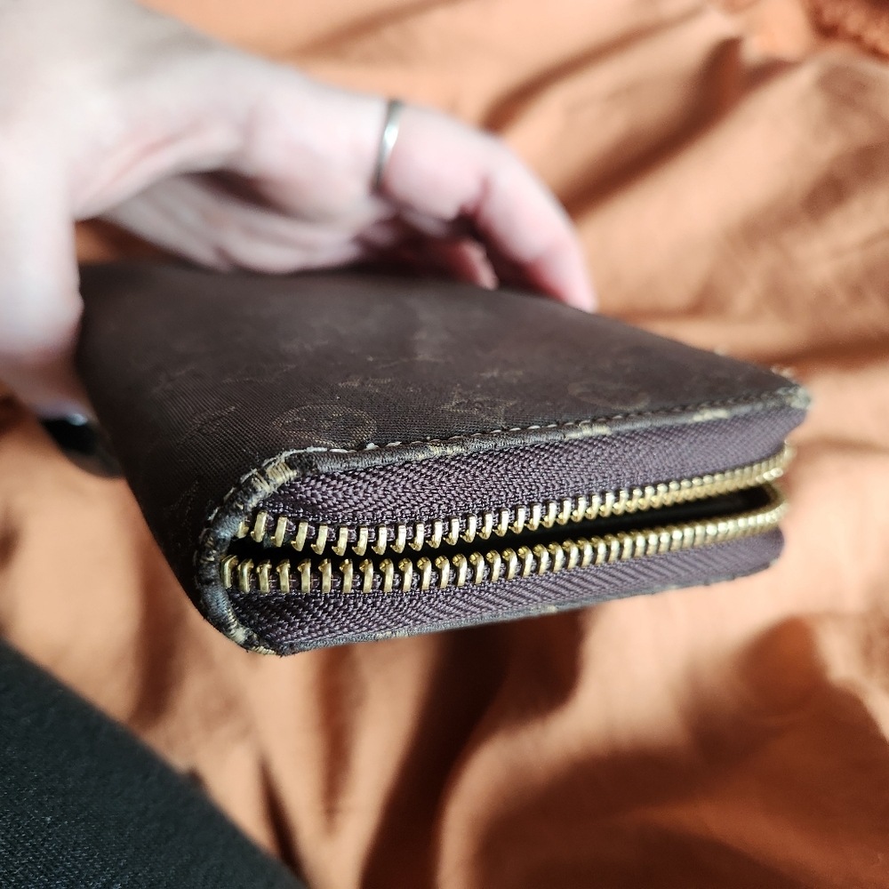 Louis Vuitton Ebene Mini Lin Monogram Zippy Wallet - Picture 7 of 10
